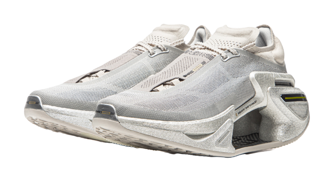 LiNing Shadow 3.0 Cushioning Abrasion Resistant Breathable Rebound Low top Running Shoes Unisex Silver 