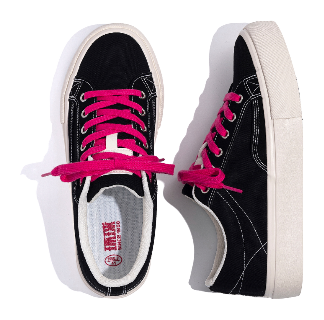 HUANQIU Men's Low-Top Skateboard Canvas Shoes - Height Increase Lightweight & Durable Design 