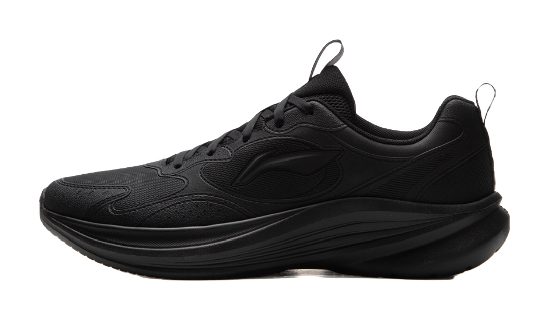 LiNing Shock Absorbers Rebound Low top Casual Sprint Running Shoes Men's Black 