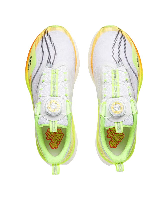 LINING YOUNG Red Hare 8 PRO Anti Slip Wear Resistant Low Top Kids' Running Shoes White Yellow 