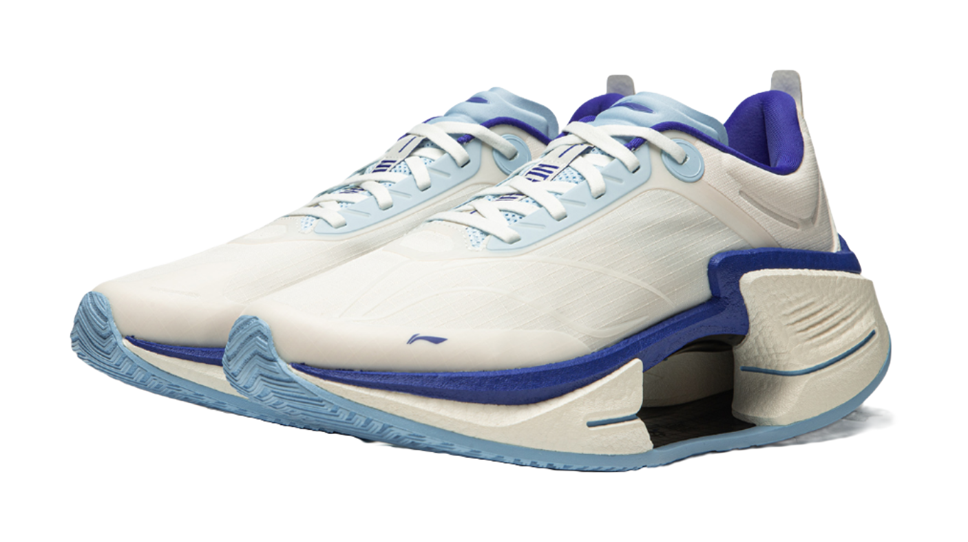 Li Ning Shadow 3 Essential Textile, TPU Cushioning Support Rebound Low top Sprint Running Shoes Mens White  VJsneaker