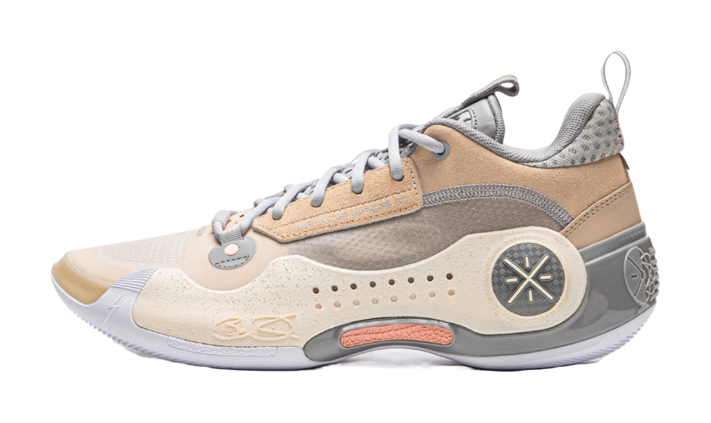 LiNing WOW 10 Way Of Wade 10 Slip Resistant Abrasion Resistant Low top Basketball Shoes Mens Sandy Umber  VJSNEAKER