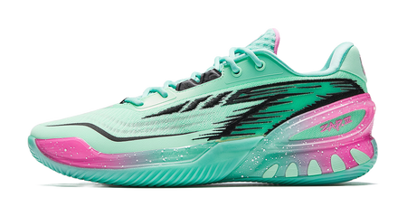 Anta Zap 3 Low top Basketball Shoes Mens Green Pink  vjsneaker.com