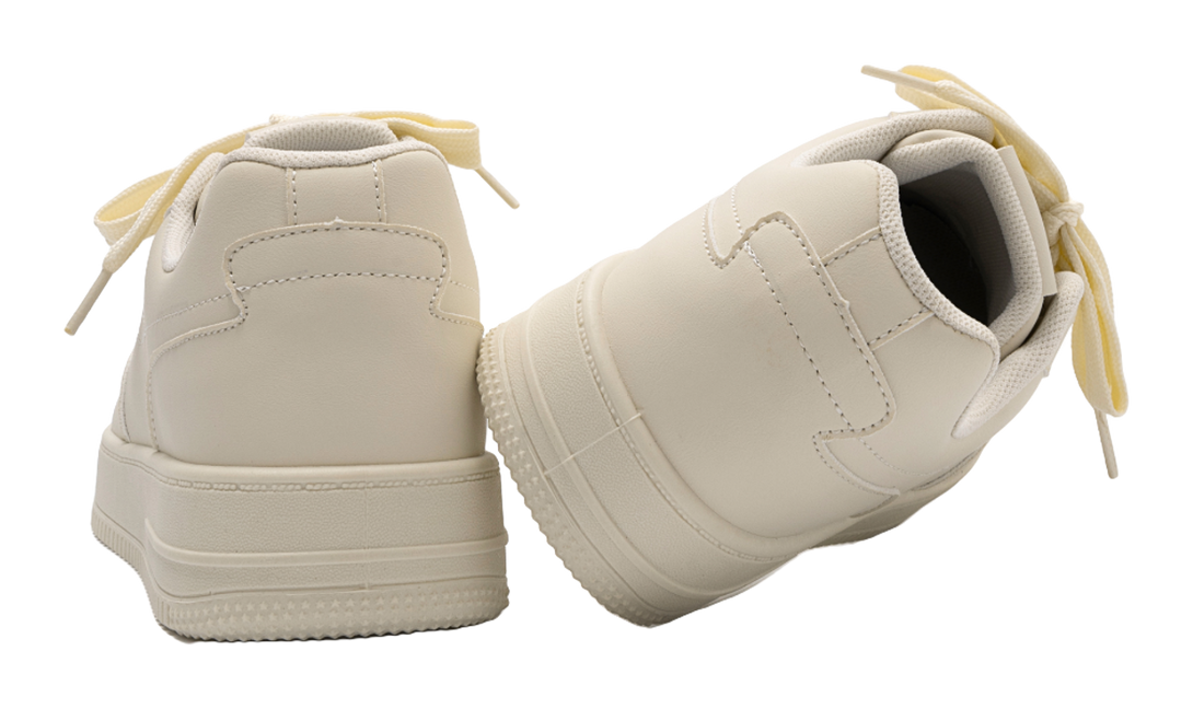 HUANQIU White Sneakers Lightweight Coverage Low top Skateboard Shoes Men's 