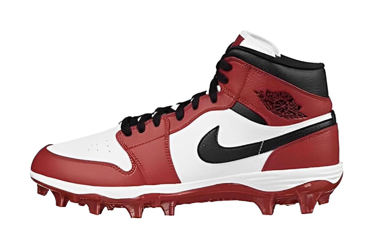 Jordan 1 Mid Td Cleat Chicago 2023  vjsneaker.com
