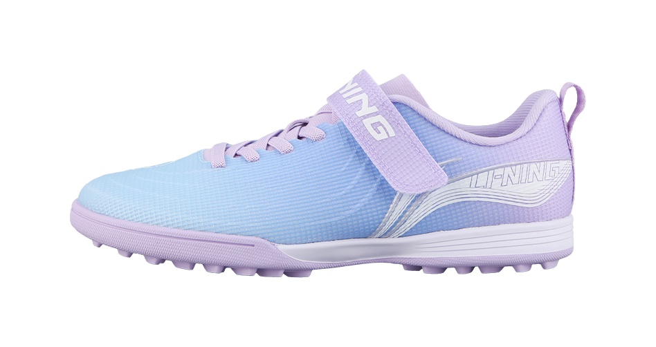 LINING YOUNG Kids Soccer Shoes Blue Purple Kids  VJSNEAKER