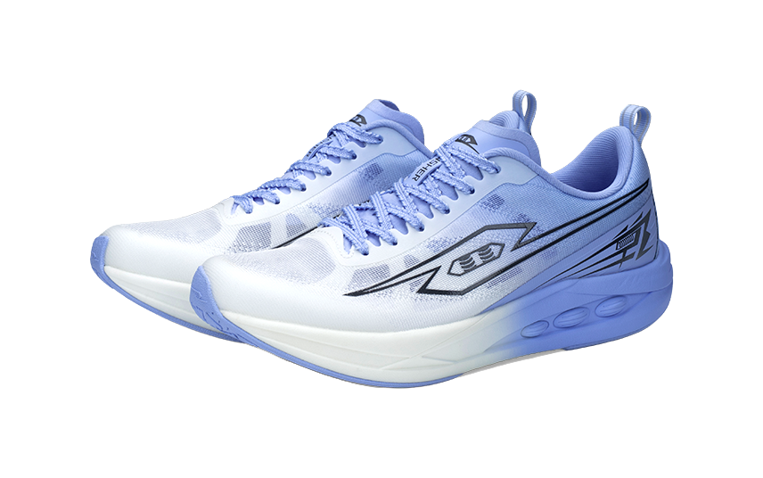 TANSHEZHE Slip Resistant, Abrasion Resistant, Rebound Resistant Low top Training Running Shoes Unisex White Blue 