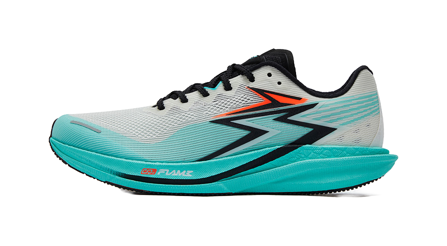 361° Speed 4 Pro Cushioned Slip-Resistant Abrasion-Resistant Low-Top Fiberglass Board Running Shoes Unisex White Blue 