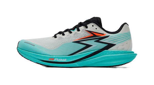 361° Speed 4 Pro Cushioned Slip-Resistant Abrasion-Resistant Low-Top Fiberglass Board Running Shoes Unisex White Blue 