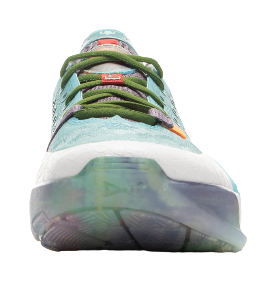 LiNing Anti Slip Wear Resistant Low Top Basketball Shoes Mens Turquoise  VJSNEAKER