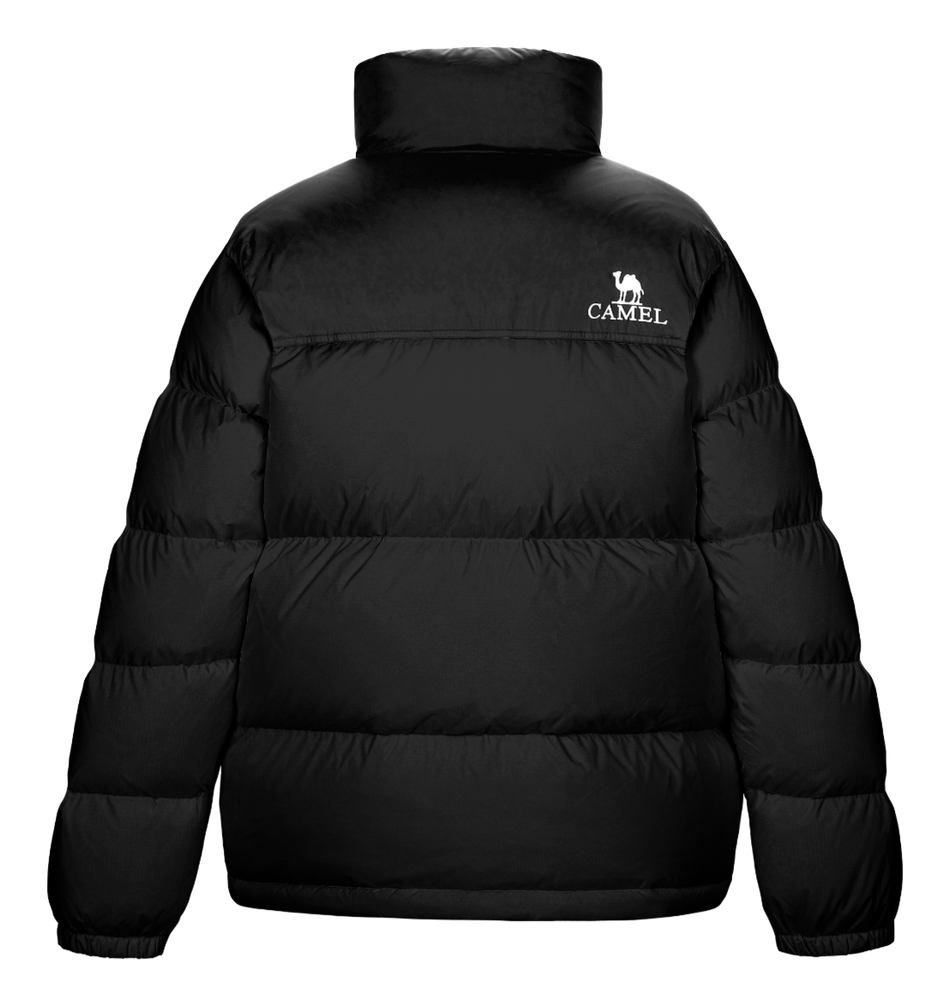 CAMEL Outdoor Color Block Soft Windproof Cold Resistant Down Jacket Unisex  vjsneaker.com