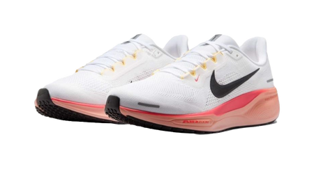 Nike Pegasus 41 Slip Resistant Abrasion Resistant Low top Casual Running Shoes Mens White Orange  vjsneaker.com