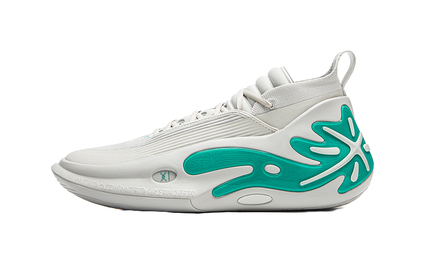 LiNing Wow11 Cushioning Abrasion Resistant Lightweight Mid Top GCU Basketball Shoes Mens Waterdrop Gray  VJSNEAKER