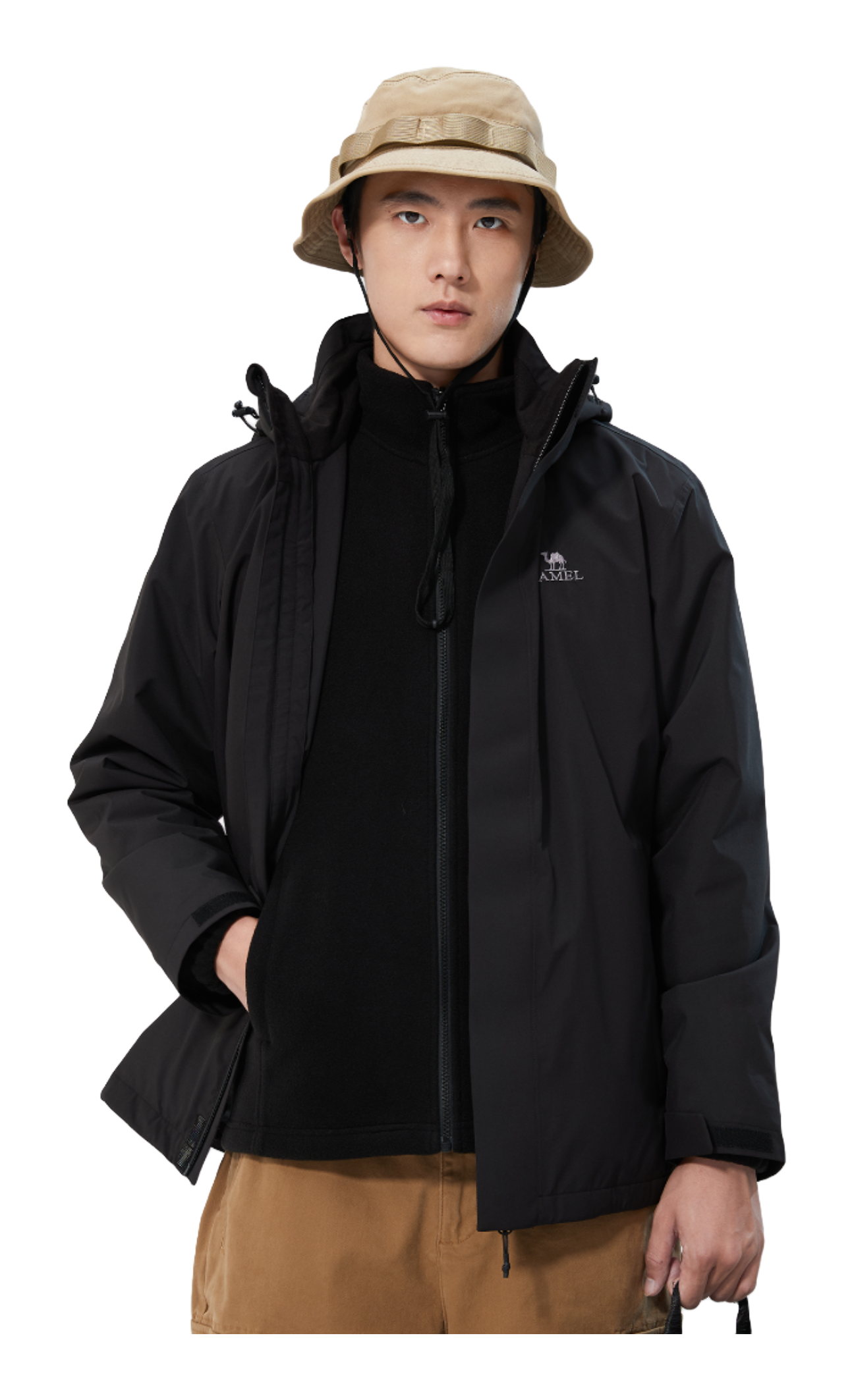 CAMEL All weather Windbreaker Jacket Mens  vjsneaker.com