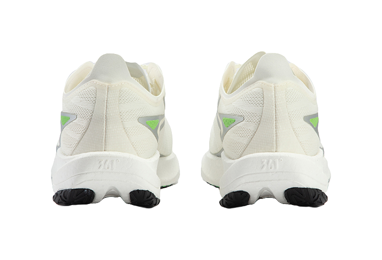 361° Speed Team Shock Absorbers Slip Resistant Abrasion Resistant Breathable Low top Running Shoes Men's Silver White 