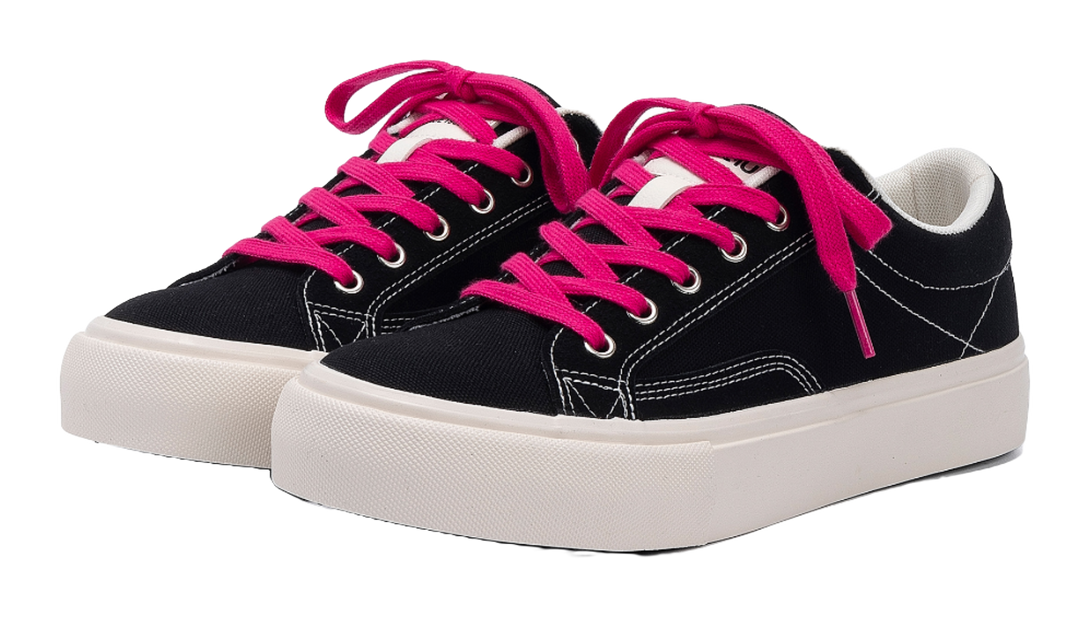 HUANQIU Men's Low-Top Skateboard Canvas Shoes - Height Increase Lightweight & Durable Design 