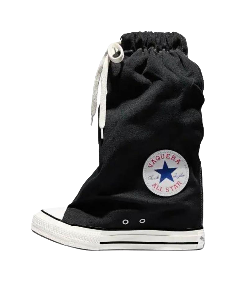 Chuck Taylor All Star Vaquera x Chuck Taylor All Star Wmns Converse XHi Slouch Wedge Black Womens  vjsneaker.com