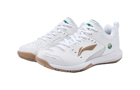 Li-Ning Light Feather Rocket 2.0 "White Brown" AYTU049-1 - Badminton Shoe Unisex
