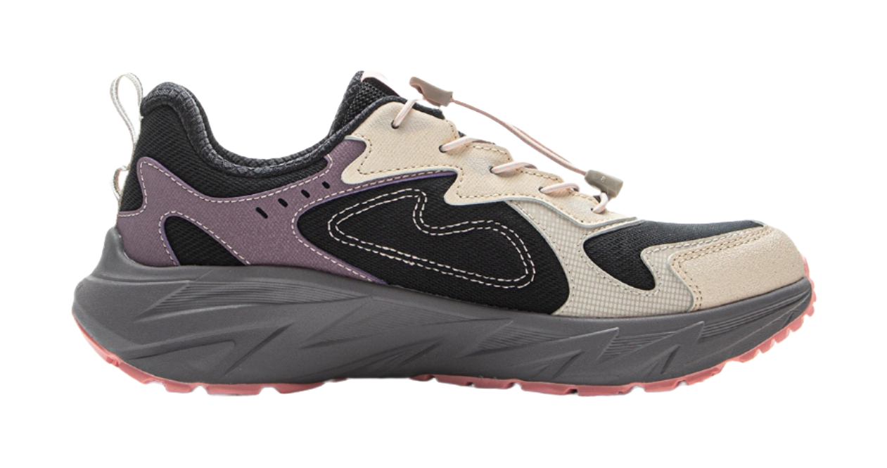 Li Ning children's outdoor synthetic leather vertical and horizontal V2 simple casual grip children's outdoor shoes  VJSNEAKER