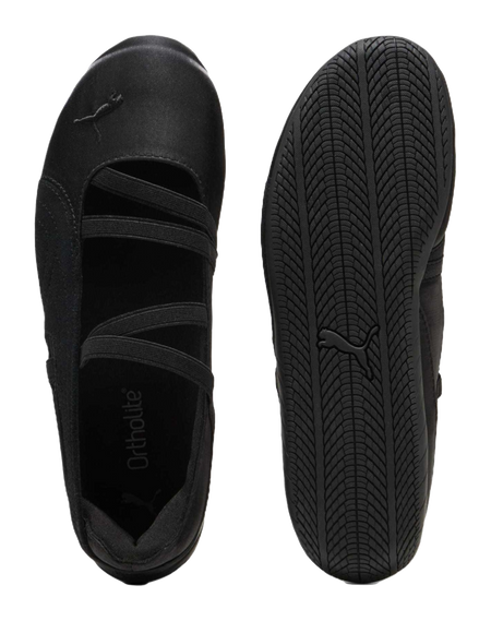 PUMA Speedcat Ballet Black Cool Dark Gray Satin Womens  vjsneaker.com