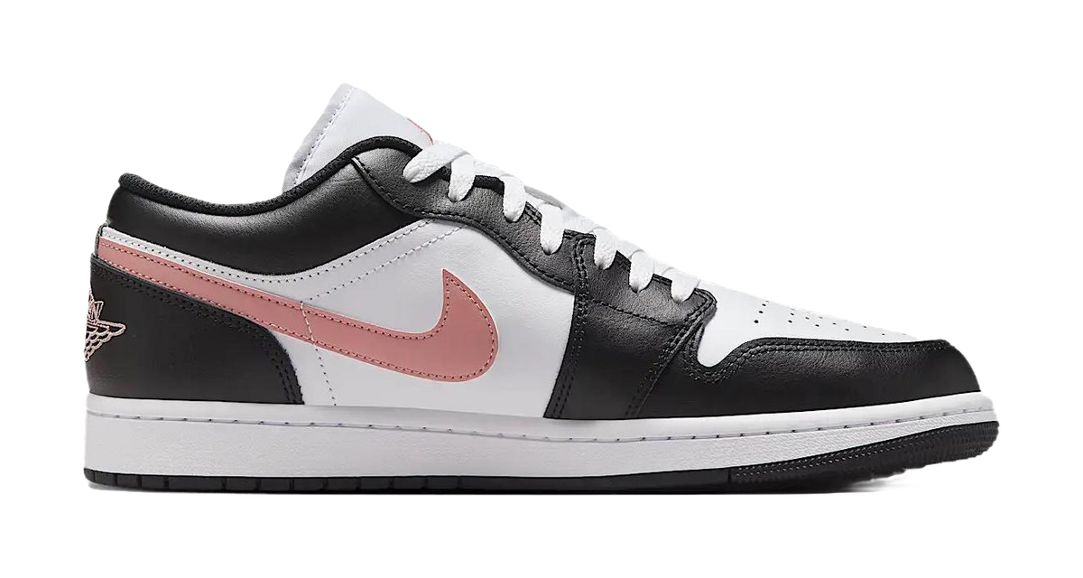 Jordan 1 Low Black Rust Pink  vjsneaker.com