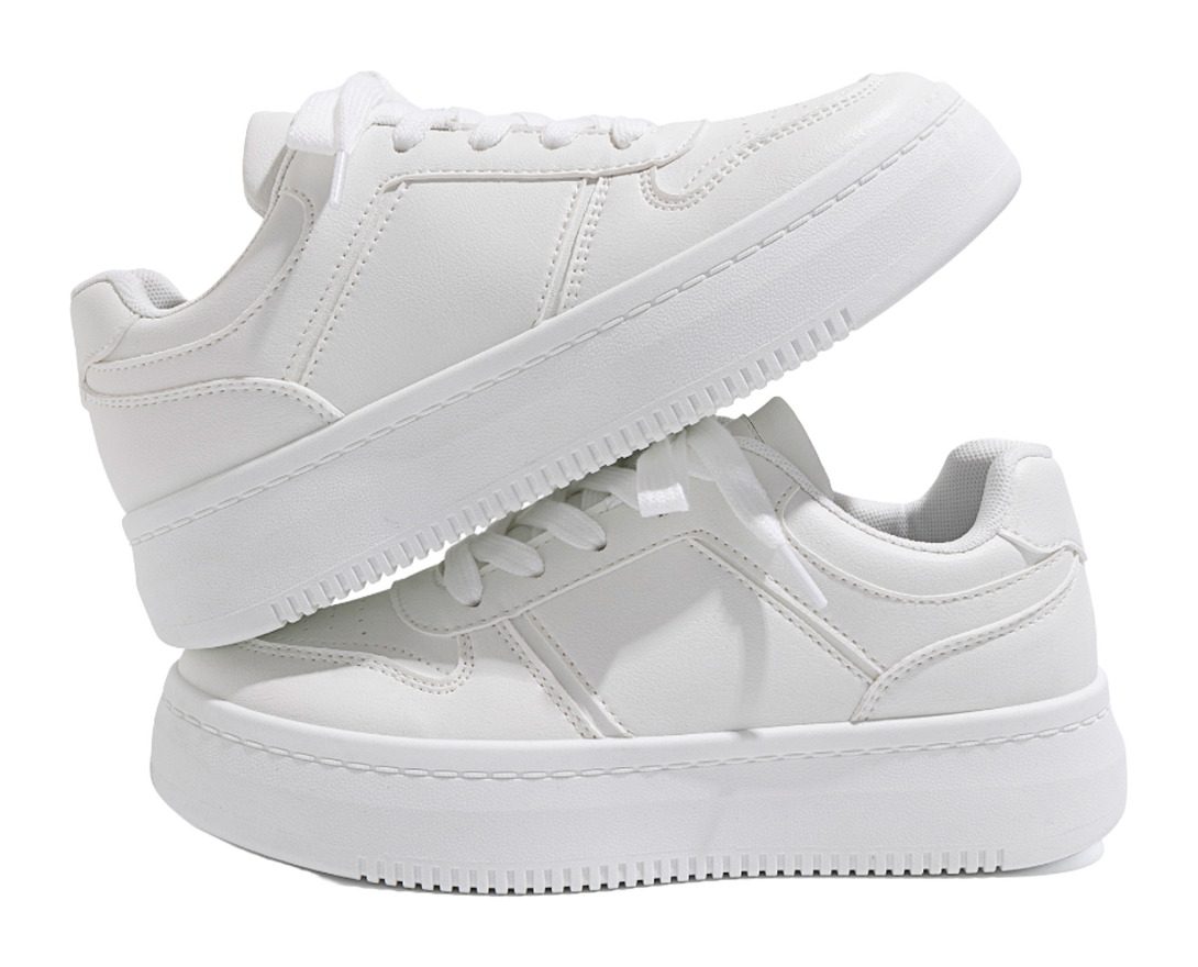 HUANQIU Air Force 1 Coverage Lightweight Height Increasing Low top Skateboard Shoes Women's 
