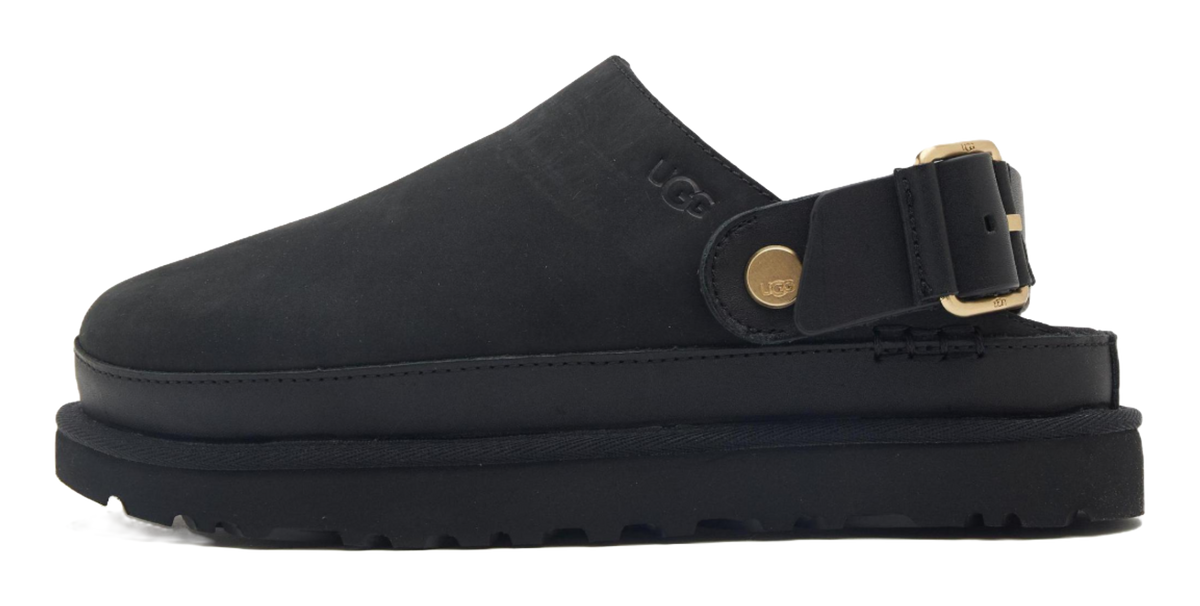 UGG Goldenstar Clog Casual Single Shoes Womens Black  vjsneaker.com