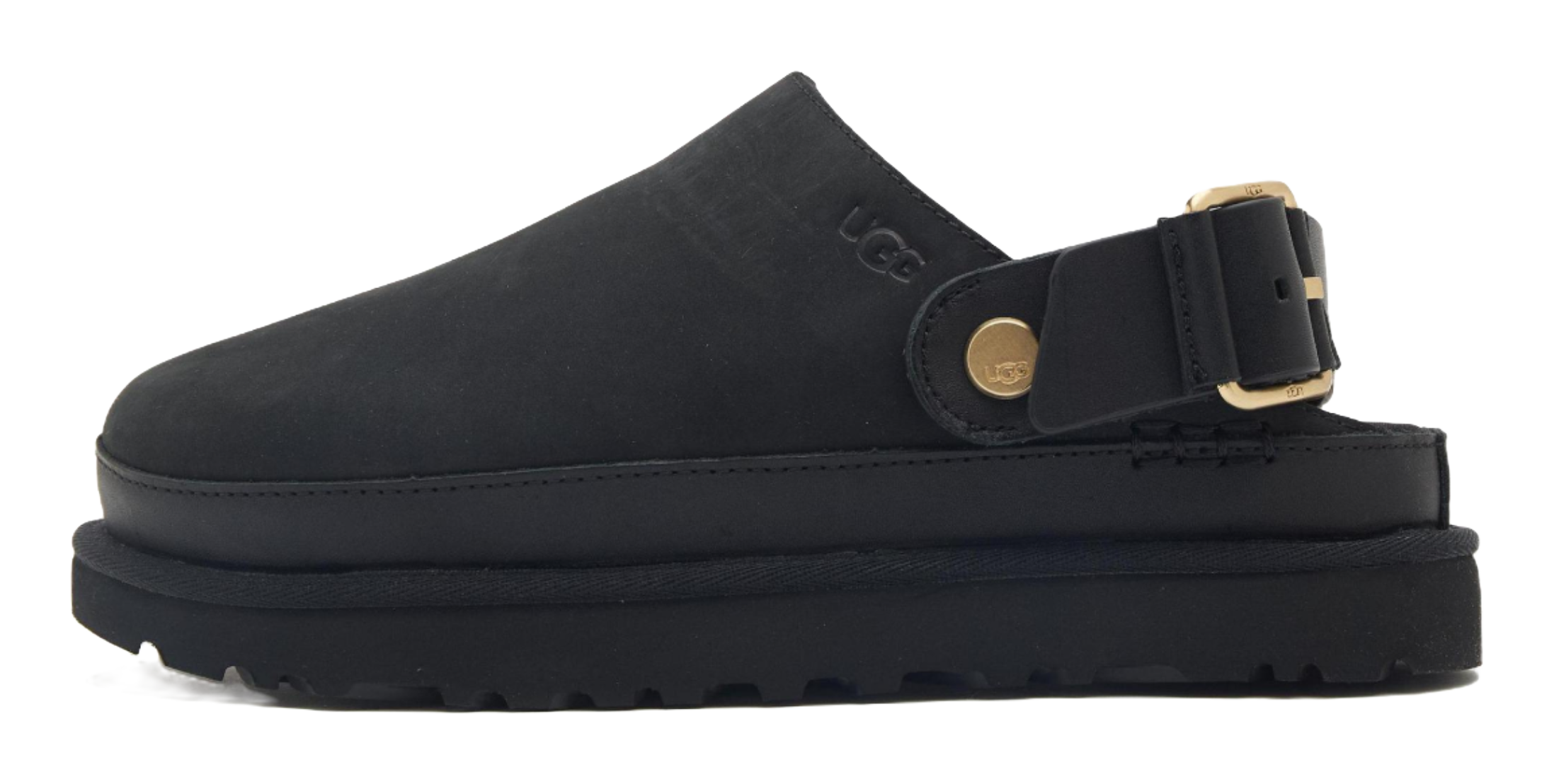 UGG Goldenstar Clog Casual Single Shoes Womens Black  vjsneaker.com