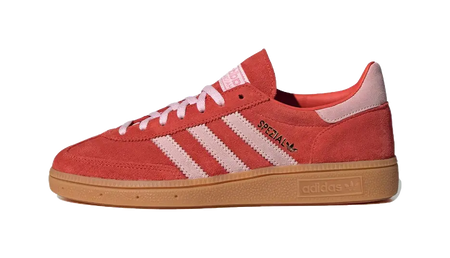 adidas originals Handball Spezial Bright Red Clear Pink Womens  vjsneaker.com