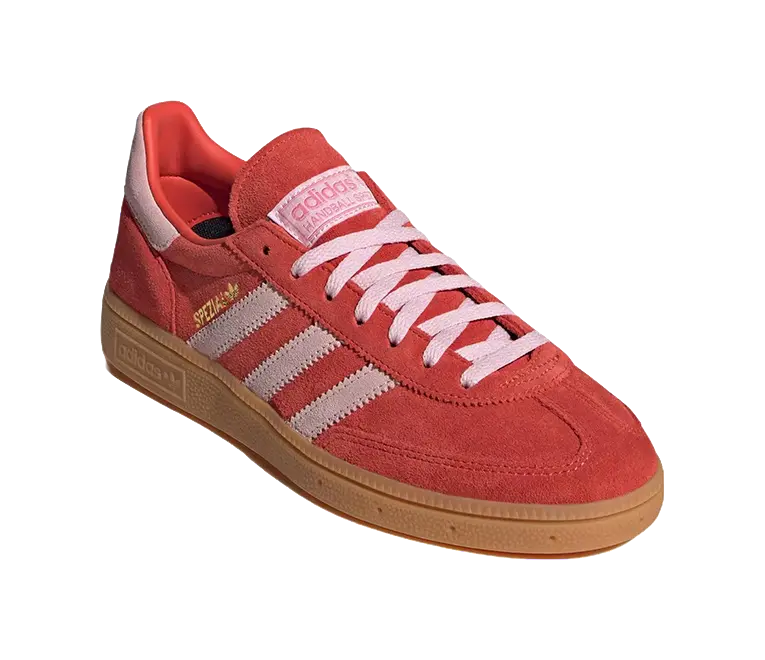 adidas originals Handball Spezial Bright Red Clear Pink Womens  vjsneaker.com