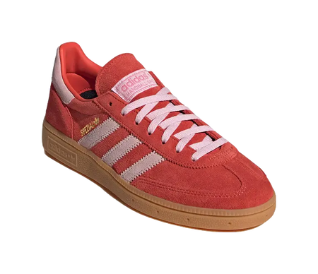 adidas originals Handball Spezial Bright Red Clear Pink Womens  vjsneaker.com