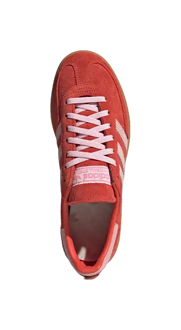 adidas originals Handball Spezial Bright Red Clear Pink Womens  vjsneaker.com