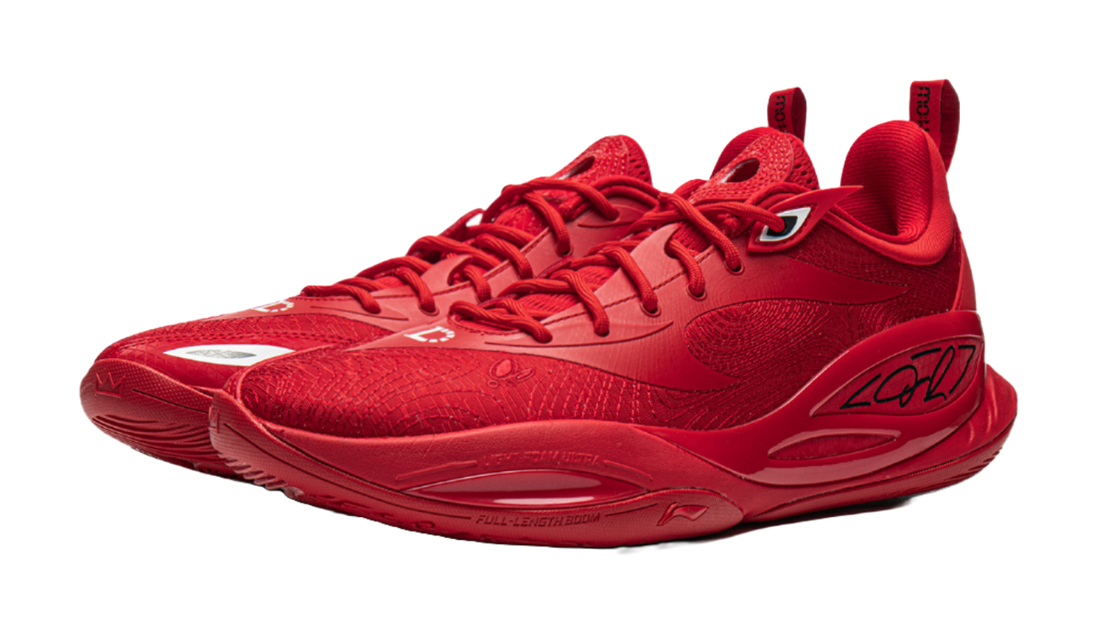 Li Ning DLO2 Low top Basketball Shoes Unisex Wealth Red