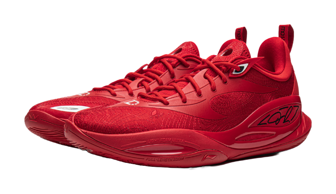 Li Ning DLO2 Low top Basketball Shoes Unisex Wealth Red