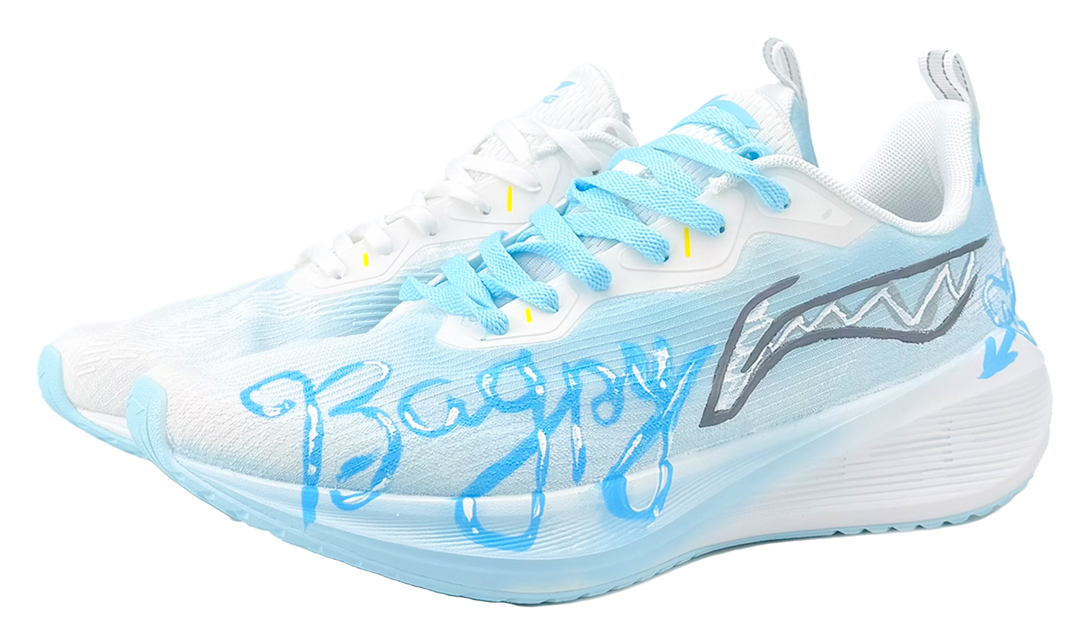 LiNing Wuyue Slip Resistant, Abrasion Resistant, Breathable Low Top Running Shoes Men's Blue 