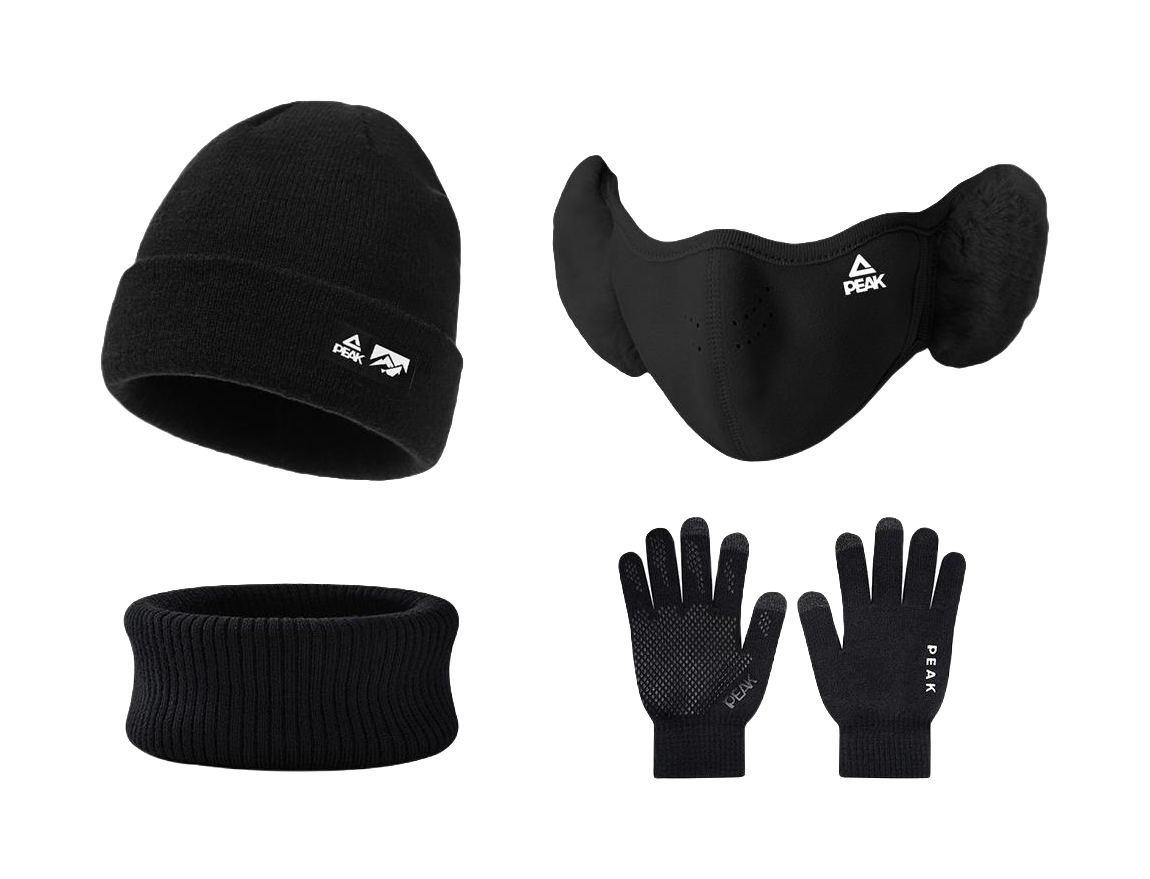 Pick RIGHT series autumn and winter, with thickened velvet lining, warm and windproof locking, suitable for cycling sports without tying the head. Polyester (polyester fiber) wool cap for both men and women, suitable for couples  VJSNEAKER