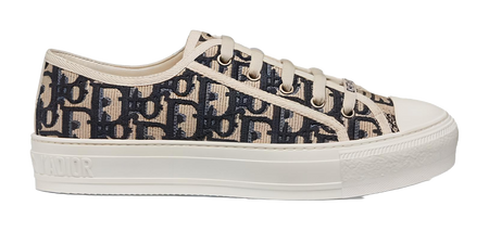 DIOR WalkNDIOR Oblique Navy Canvas Womens  vjsneaker.com