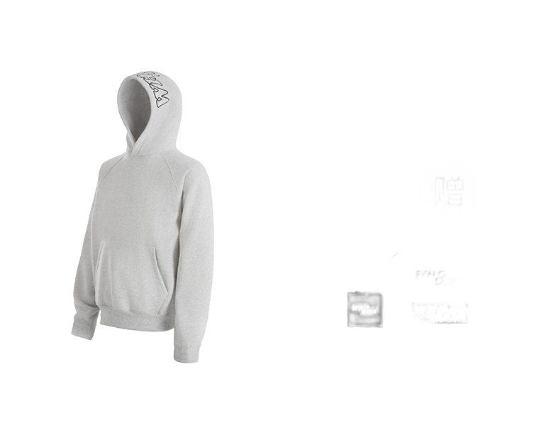 WHOOSIS letter embroidery logo hoodie casual loose China-Chic pullover multicolor plush autumn and winter sweater for men and women  vjsneaker.com