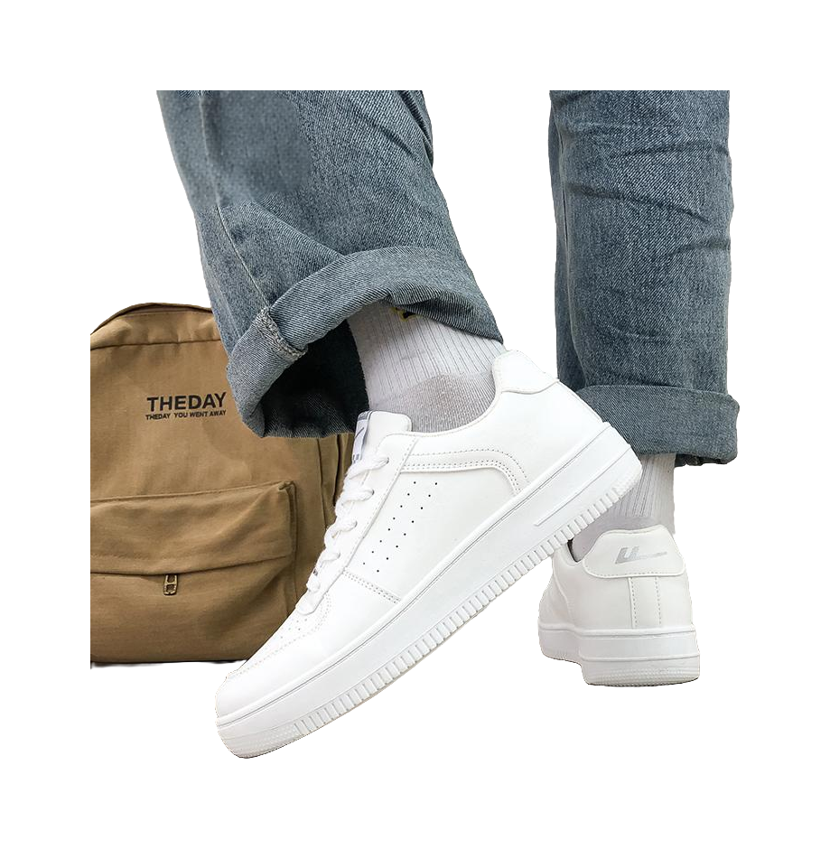 Warrior Slip Resistant, Abrasion Resistant, Breathable Low top Skateboard Shoes Unisex White 