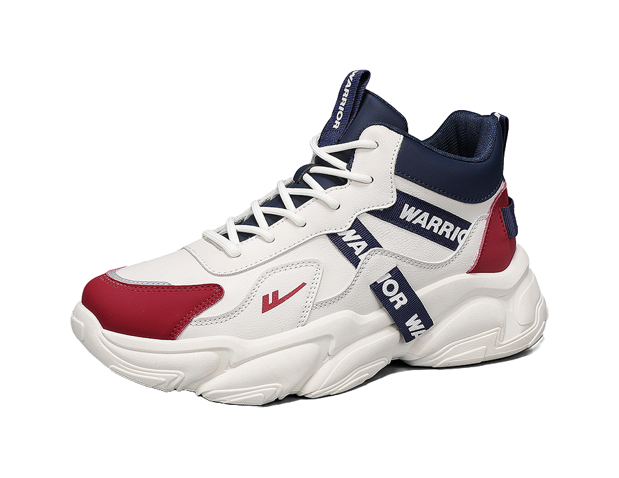 Warrior Cushioning And Breathable High top Chunky Sneakers Men's 