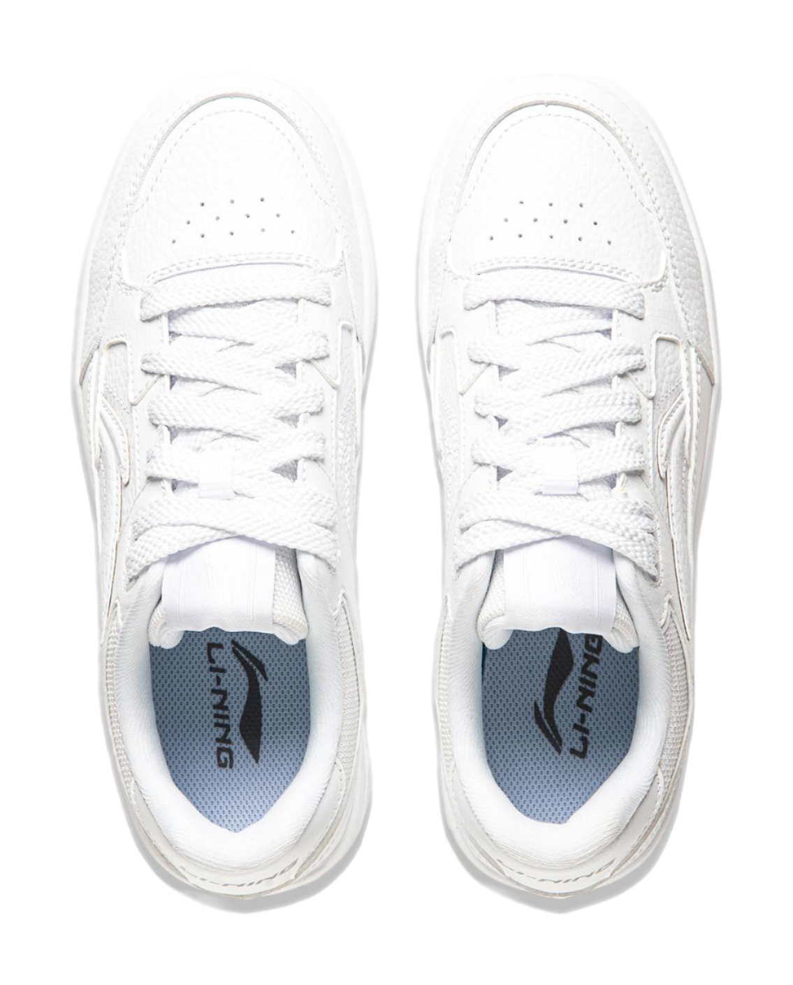 Li Ning Tianji Slip Resistant, Abrasion Resistant, Height Increasing Low top Skateboard Shoes Womens Standard White  VJSNEAKER