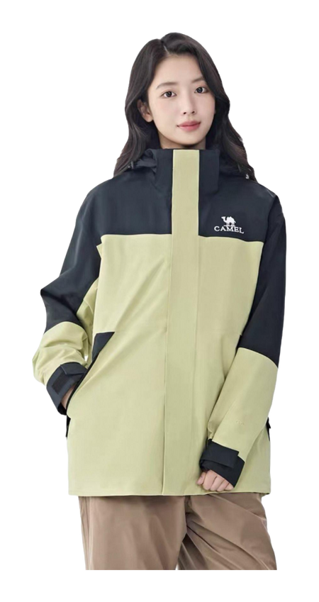 CAMEL Hiking Outdoor Adventure Waterproof, Windproof, Breathable, Abrasion Resistant, Thermal Windbreaker Jacket Unisex  vjsneaker.com