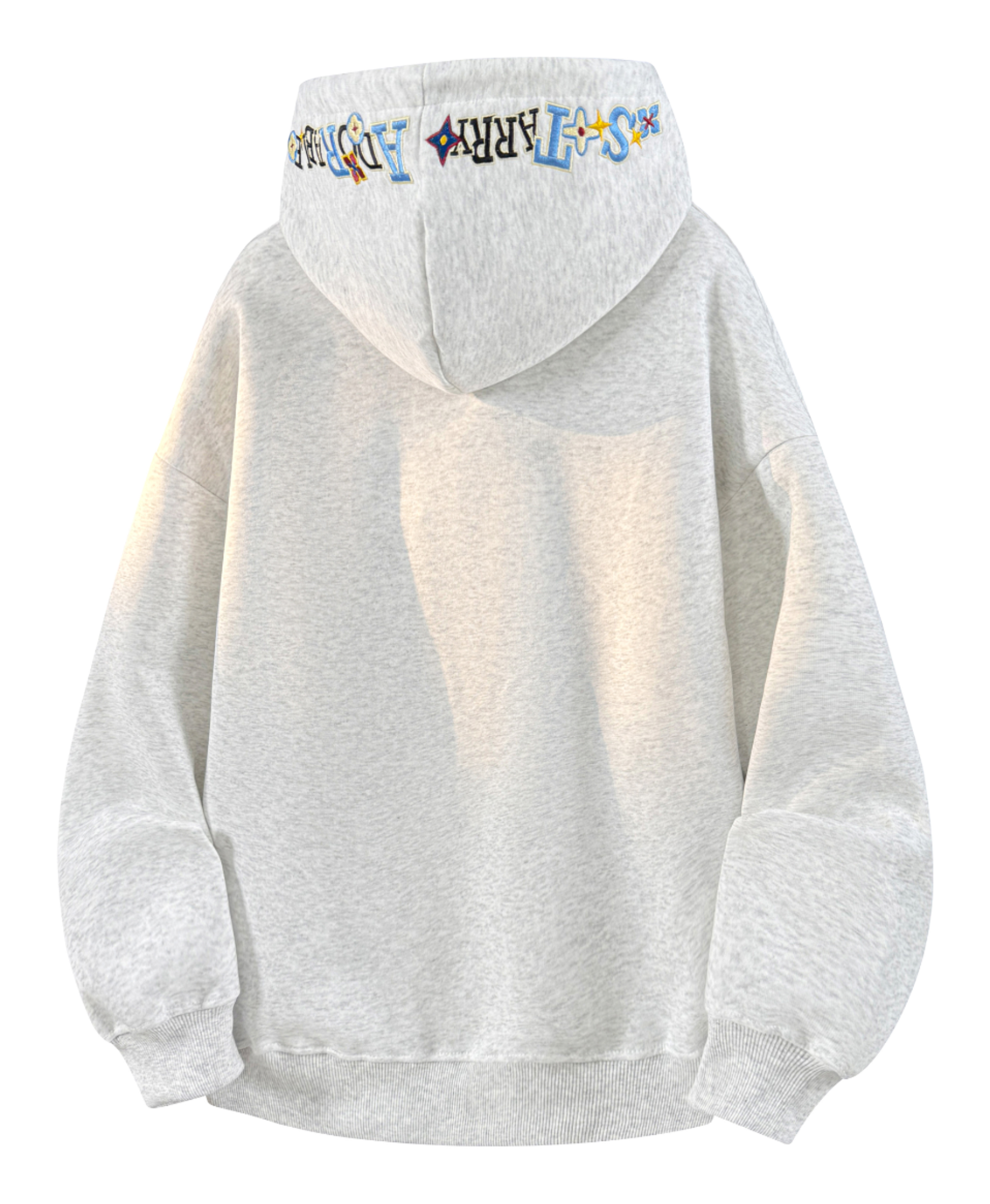 Warrior Warrior American Basic Retro Fun Embroidered Letter Logo Loose Casual Trend Versatile Windproof College Style Sports Couple Hooded Long Sleeve Thick Velvet Hoodie for Men and Women  vjsneaker.com