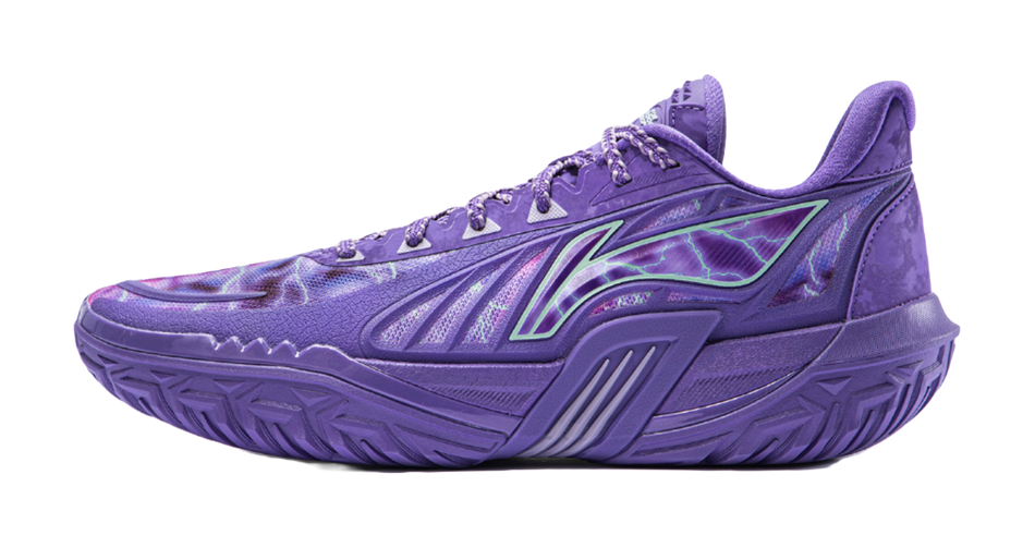 Li-Ning Jie Ao 3 V2 "Purple" ABFW007-6 - Outdoor Basketball Shoe Unisex Purple Orange