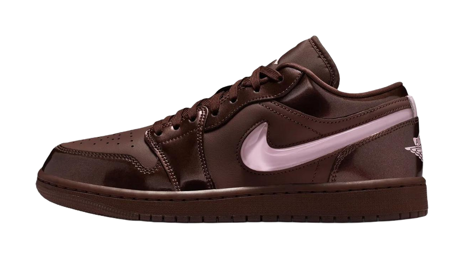 Jordan Air Jordan 1 Low top Vintage Basketball Shoes Womens Brown  vjsneaker.com