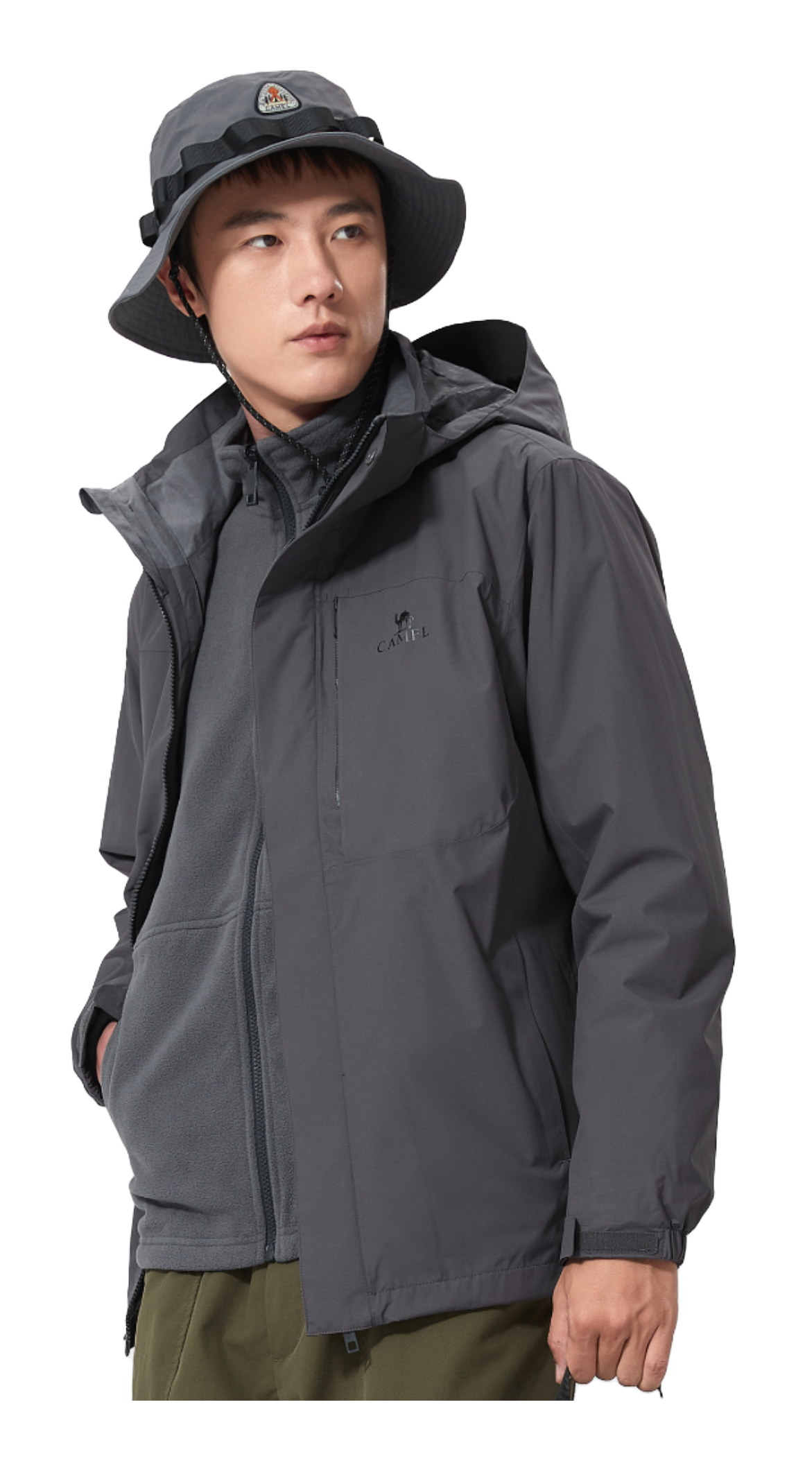 CAMEL All weather Windbreaker Jacket Mens  vjsneaker.com