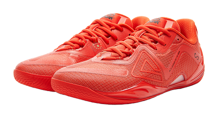 PEAK Wushuang Basketball Shoes Mens Low top Bright Orange Red  VJSNEAKER