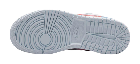 Jordan Air Jordan 1 Slip Resistant Abrasion Resistant Low top Childrens Basketball Shoes White Blue Teenagers  vjsneaker.com