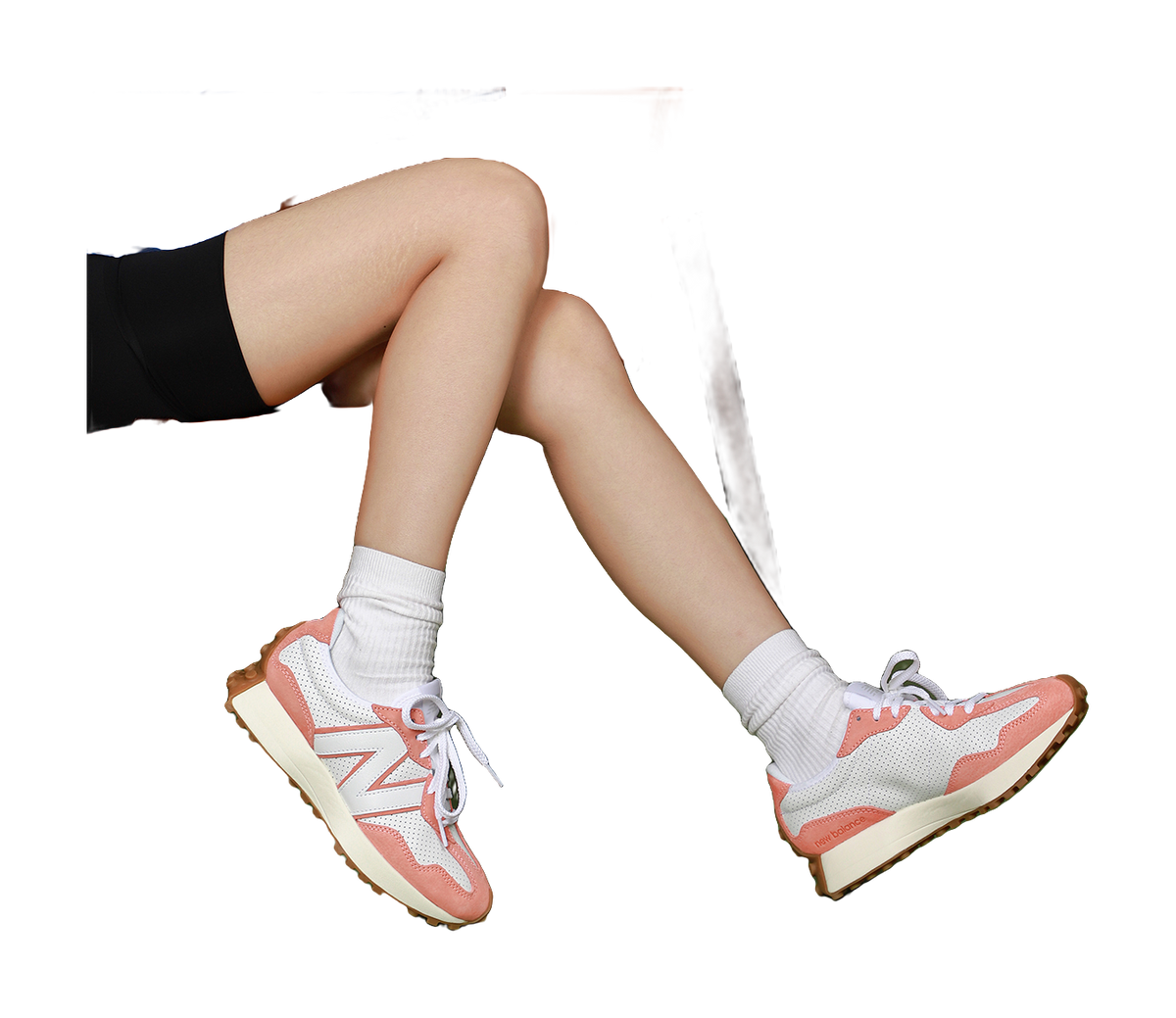 327 New Balance Primary Pack - White Paradise Pink  vjsneaker.com