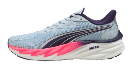Hyrox x PUMA Velocity NITRO 4 Comfortable Abrasion Resistant Breathable Support Rebound Running Shoes Mens Blue Pink  vjsneaker.com